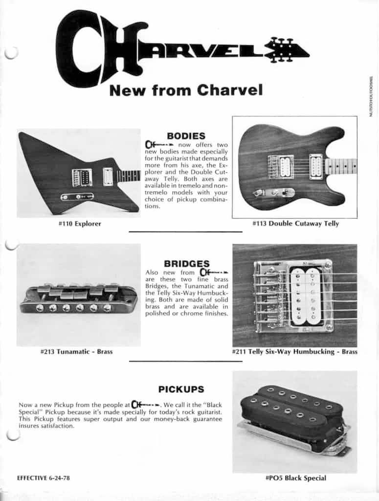 Charvel 1978 Catalog