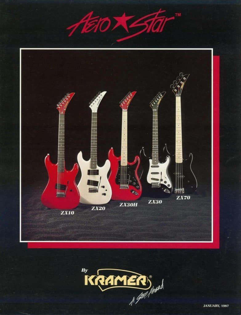 Kramer 1987 Aerostar Catalogue | Vintage Japan Guitars