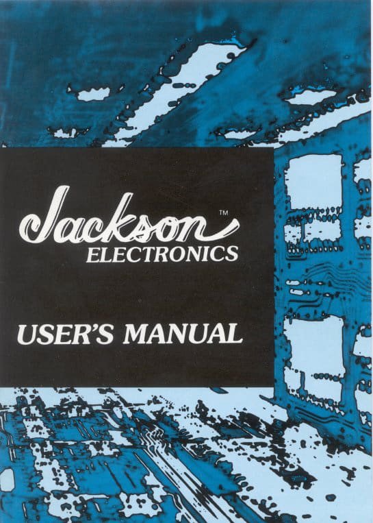 Jackson User's Manual | Vintage Japan Guitars