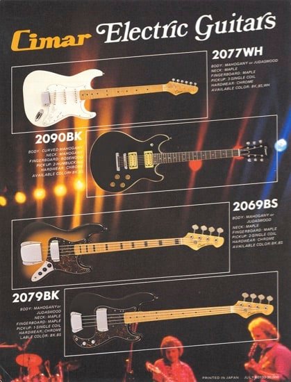 Cimar 1980 Catalogue | Vintage Japan Guitars